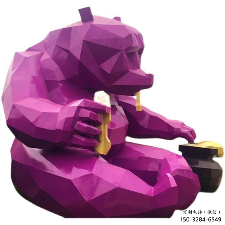 風景區黑熊雕塑 售樓處廣場雕塑 仿古擺件