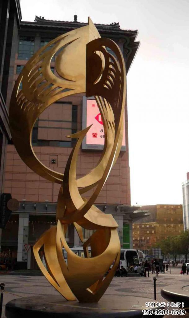 大型鳳凰雕塑生產商 商業街廣場雕塑 古銅色擺件