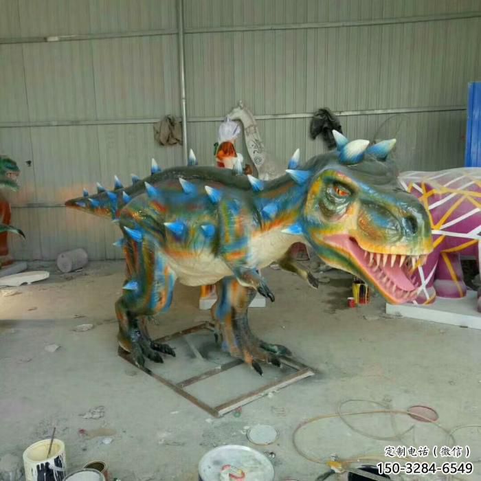 玻璃鋼廣場(chǎng)恐龍雕塑 公園仿真雕塑 抽象擺件