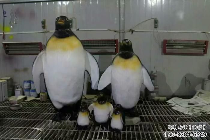 風景區玻璃鋼企鵝雕塑 售樓處廣場雕塑 仿古擺件