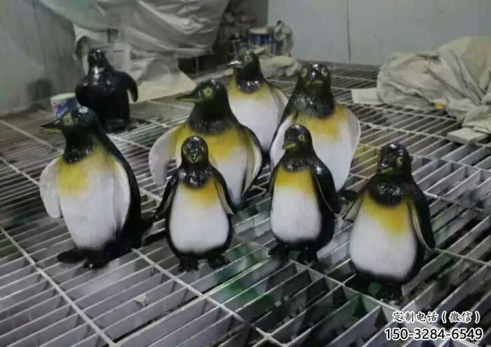 庭院玻璃鋼企鵝雕塑 城市古銅色雕塑 動(dòng)物小品