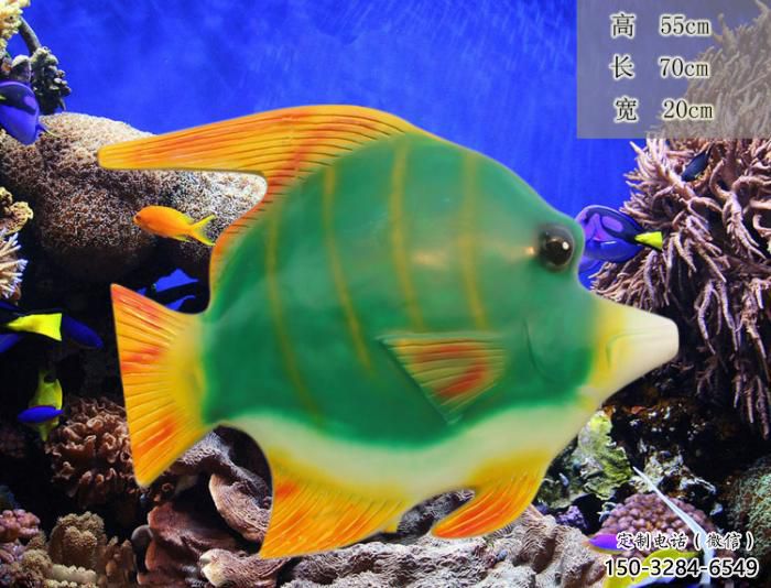 抽象玻璃鋼金魚雕塑 店門口彩繪雕塑 步行街擺件