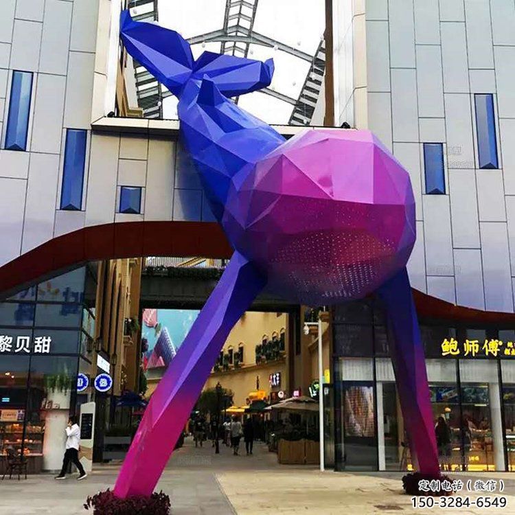 大型鯨魚雕塑，鏤空燈光原理，戶外公園廣場(chǎng)擺件 (10)