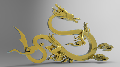 龍形銅雕塑，鑄銅工藝，大型動物雕塑制造商 (1)
