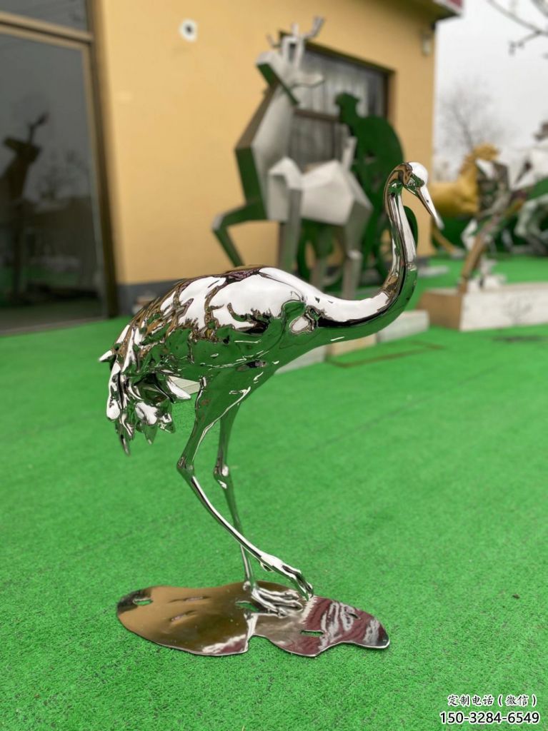 彩繪鴕鳥雕塑 仿真飛鳥雕塑 步行街?jǐn)[件