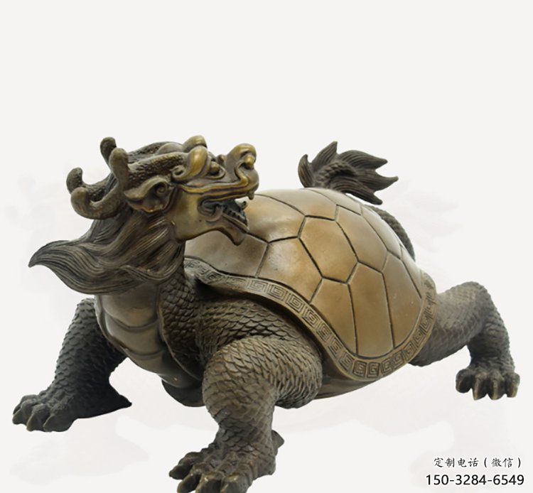 銅烏龜?shù)袼芗庸S家，神獸動(dòng)物，仿古公園廣場擺件
