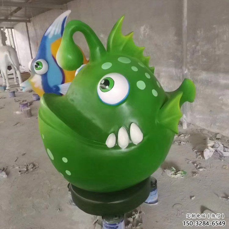 廣場劍魚雕塑，戶外街頭雕塑，海洋生物雕塑