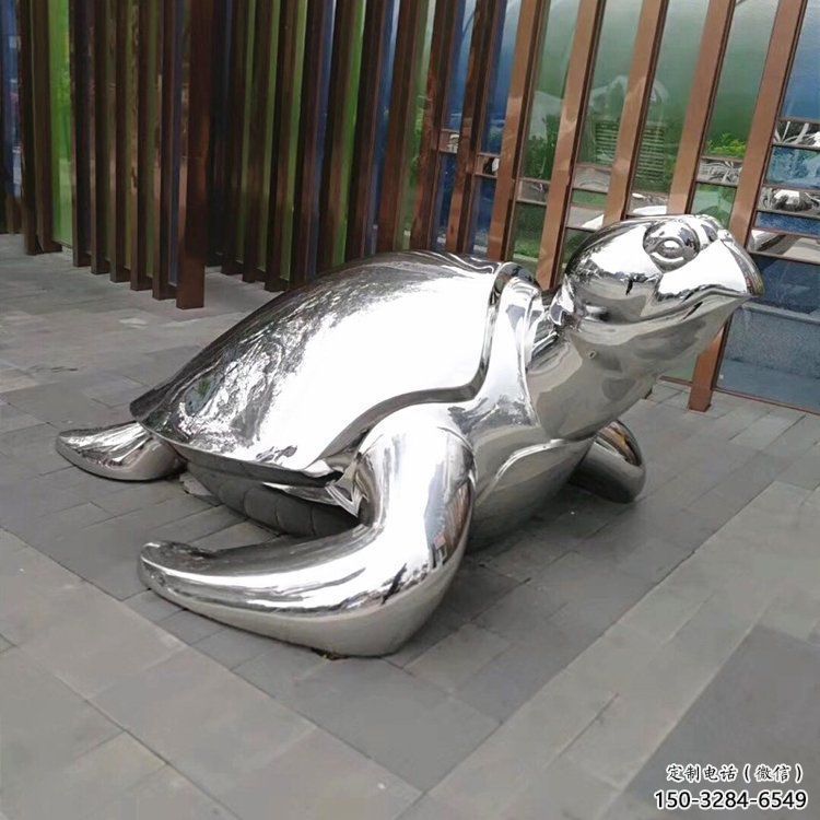 不銹鋼海龜雕塑 風景區仿真雕塑 廣場小品
