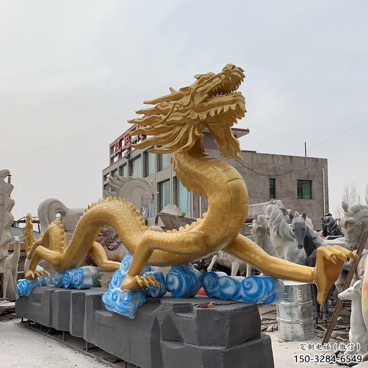 提供龍頭雕塑廠家，鑄銅動物雕塑，房地產售樓處擺件