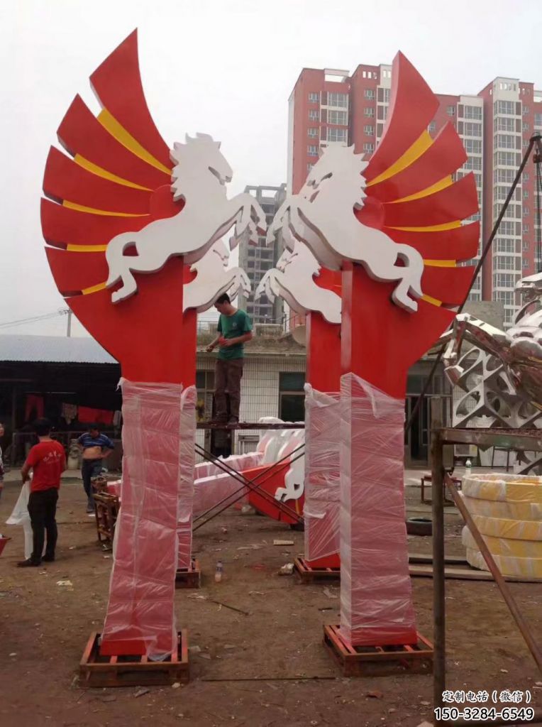 承接奔馬雕塑，城市建筑，公園廣場(chǎng)動(dòng)物雕塑