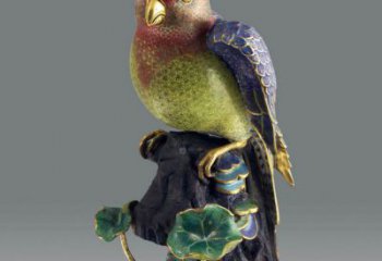 靜態鸚鵡雕塑廠家，美陳動物小品，仿真鸚鵡雕塑制作