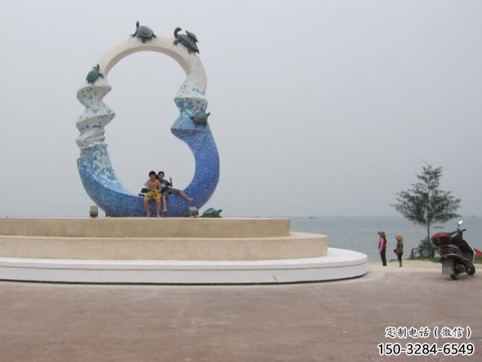 大型不銹鋼海星雕塑 商業(yè)街廣場(chǎng)雕塑 古銅色擺件