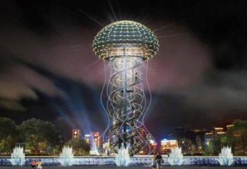 不銹鋼大型水母雕塑 步行街宣傳雕塑 仿真擺件