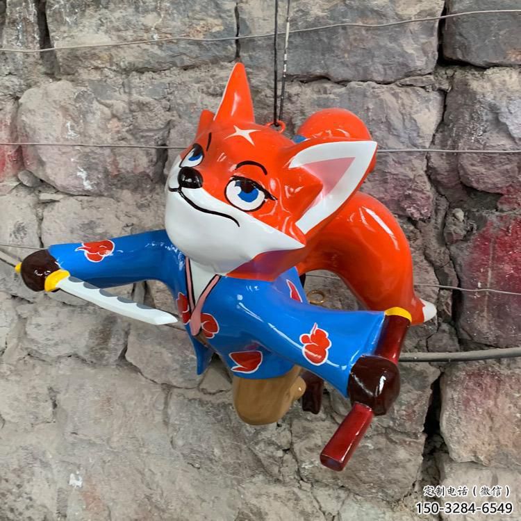 水景狐貍雕塑廠家 風景區幾何雕塑 廣場小品