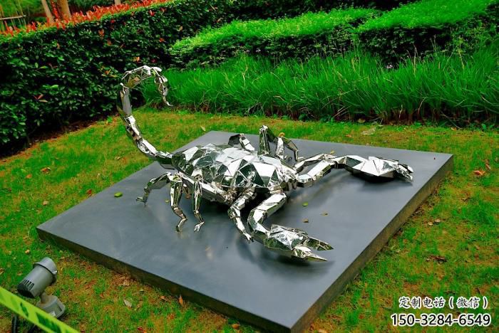 田間蝎子雕塑 彩繪仿真雕塑 園林?jǐn)[件