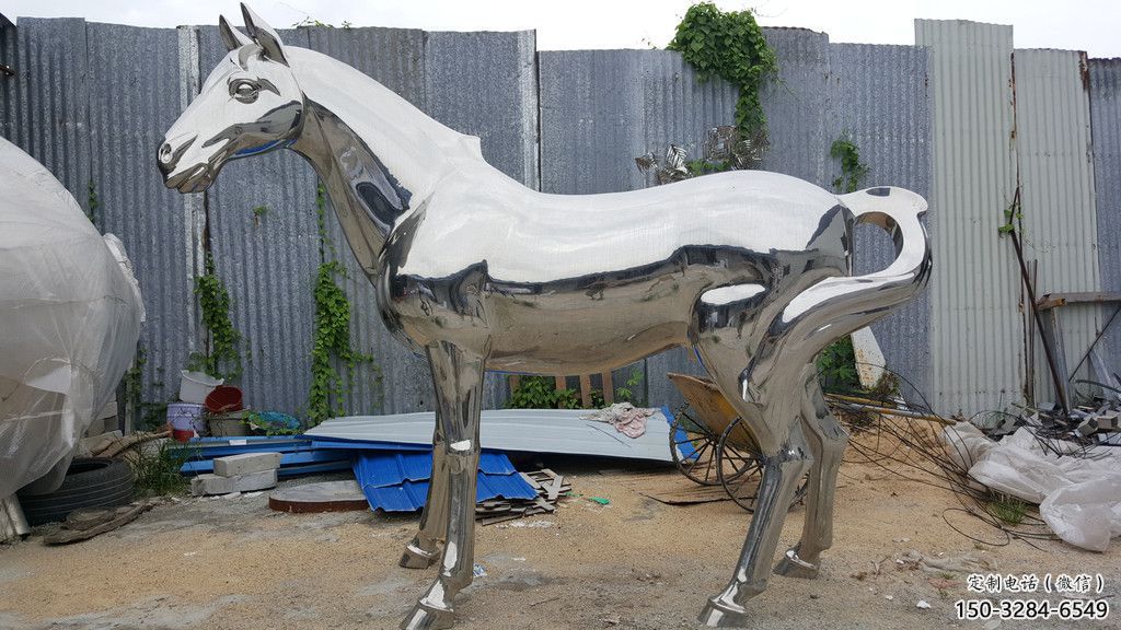 酒店戰馬雕塑，迪士尼主題，拋光工藝