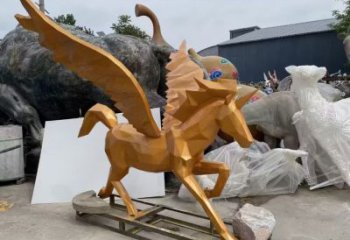 幼兒園天馬雕塑，動物文化，剪影工藝