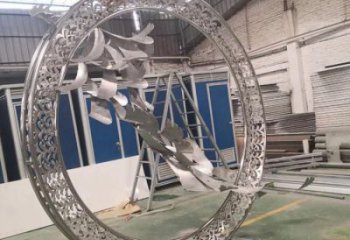 彩繪大雁雕塑 仿真雕塑 步行街擺件