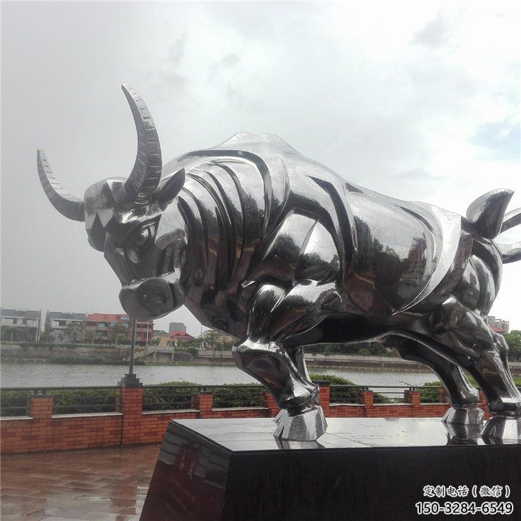 步行街黃牛雕塑，景觀主題，古銅工藝