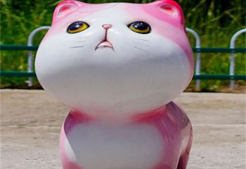 公園貓咪雕塑，噴砂發光雕塑，鑄銅工藝