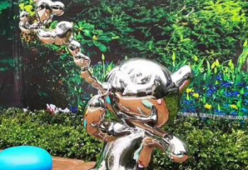 步行街貓咪雕塑，鑄銅農耕雕塑，鏤空方式