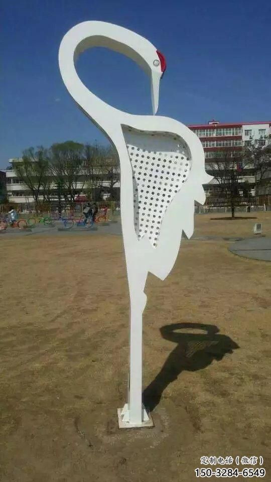 廣場白鷺雕塑，卡通水景雕塑，抽象效果