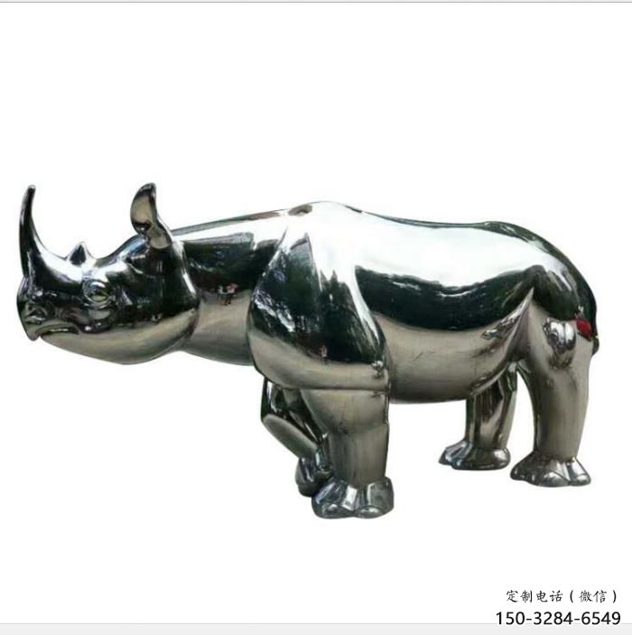 房地產犀牛雕塑，仿古動漫雕塑，噴砂制造