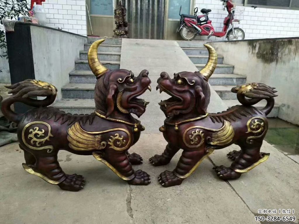 醫(yī)院貔貅雕塑，仿古動(dòng)漫雕塑，仿古擺件