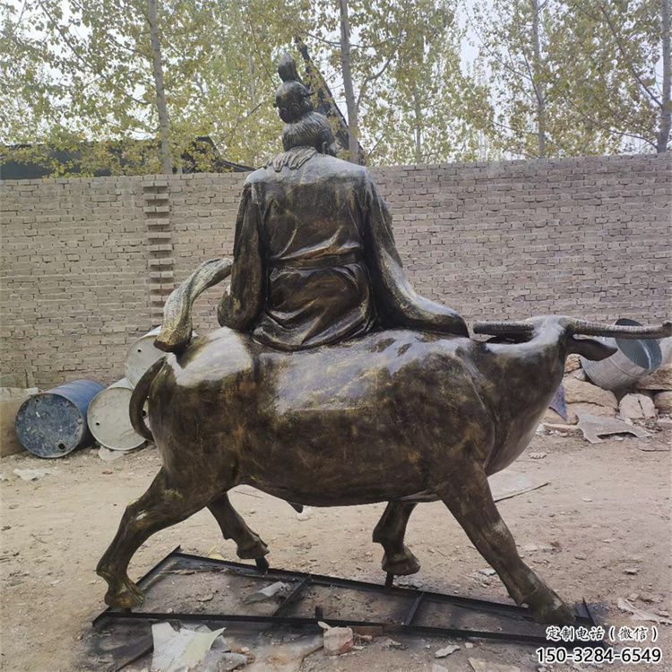 房地產老牛雕塑，仿古動漫雕塑，噴砂制造
