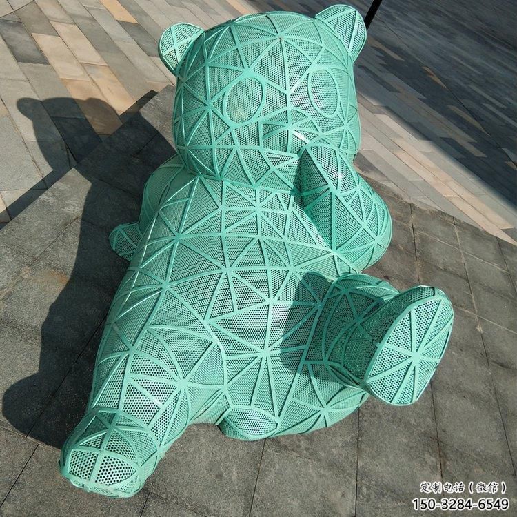 幼兒園狗熊雕塑，鐵藝文化雕塑，鑄造制作