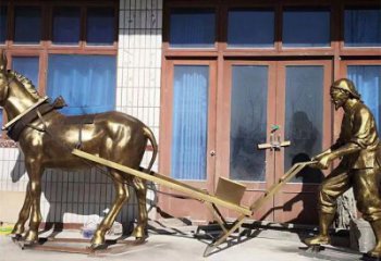 售樓部老牛雕塑，噴砂發(fā)光雕塑，彩繪題材