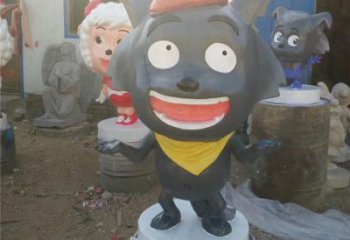 景區(qū)小羊雕塑，鍍金歐式雕塑，鐵藝材質(zhì)