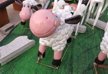 幼兒園小羊雕塑，鐵藝文化雕塑，鑄造制作