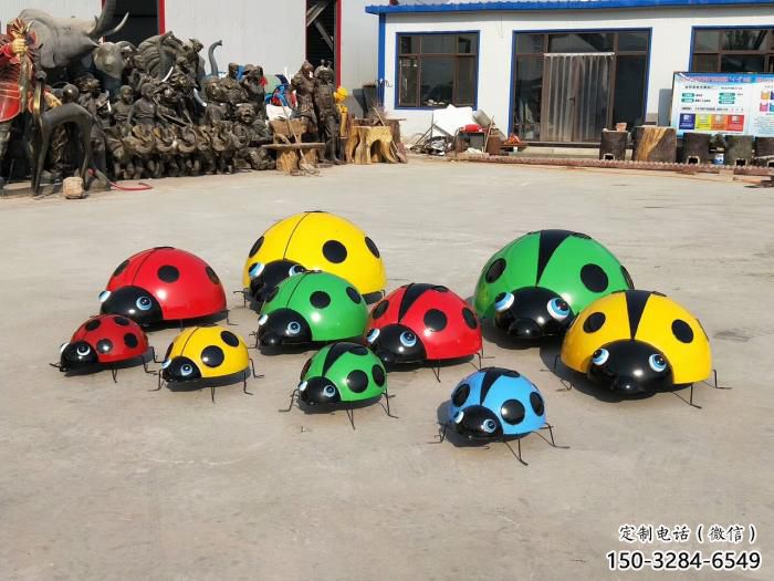 售樓處瓢蟲雕塑 商業街仿真雕塑 昆蟲動物擺件