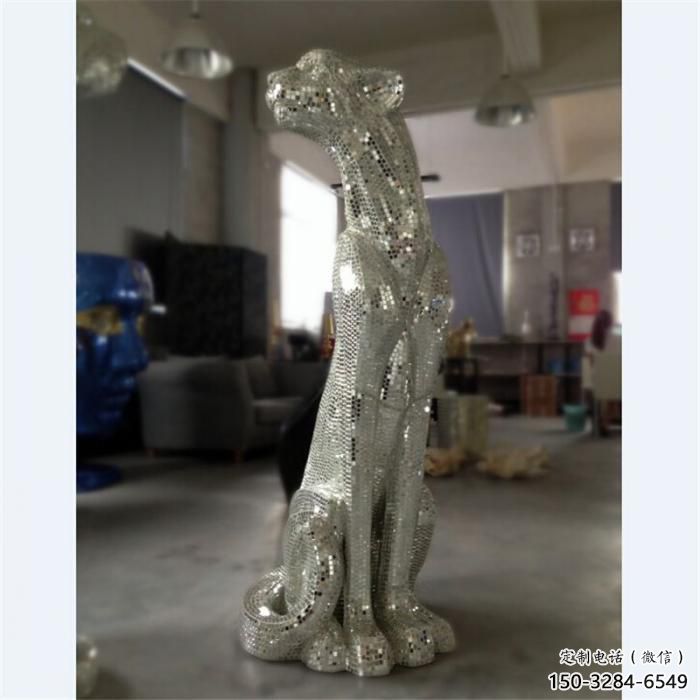 動物館獵豹雕塑，鍍銅動物雕塑，鍍銅工藝
