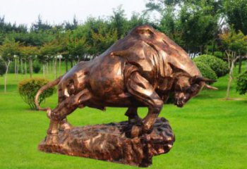 戶外開荒牛雕塑 田間彩繪雕塑 仿真擺件