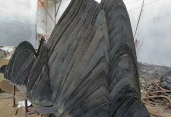 庭院假山雕塑，鍍金歐式雕塑，網格形式