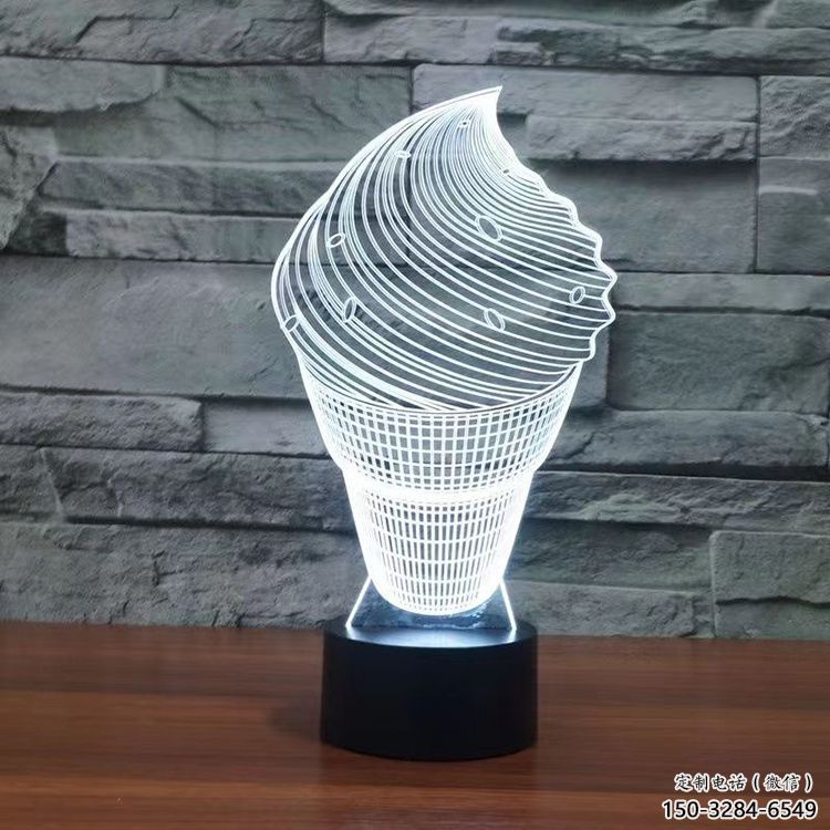 庭院冰淇淋雕塑，鍍金歐式雕塑，網(wǎng)格形式