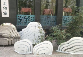 室內景觀雕塑，拉絲假山雕塑，抽象效果