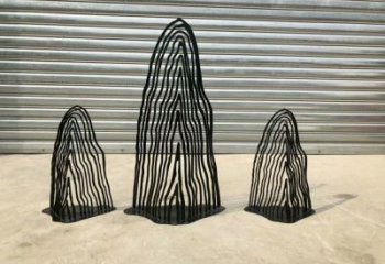 景區假山雕塑，鍍金歐式雕塑，鐵藝材質