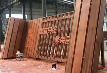 園林書籍雕塑，噴漆景觀雕塑，網格形式