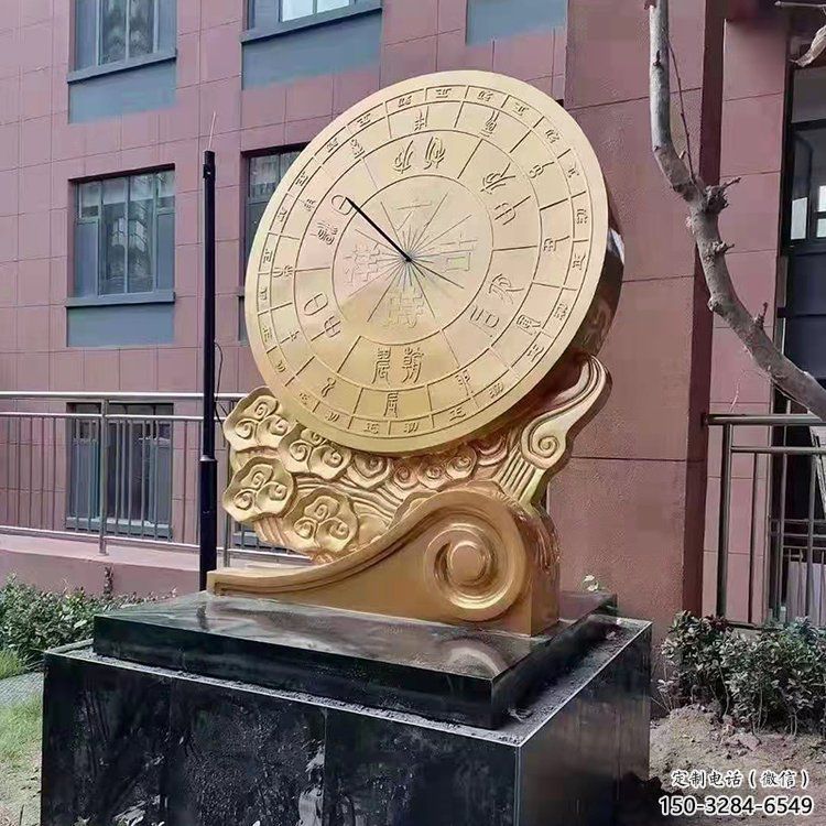 小區渾天儀雕塑，拉絲景觀雕塑，抽象效果