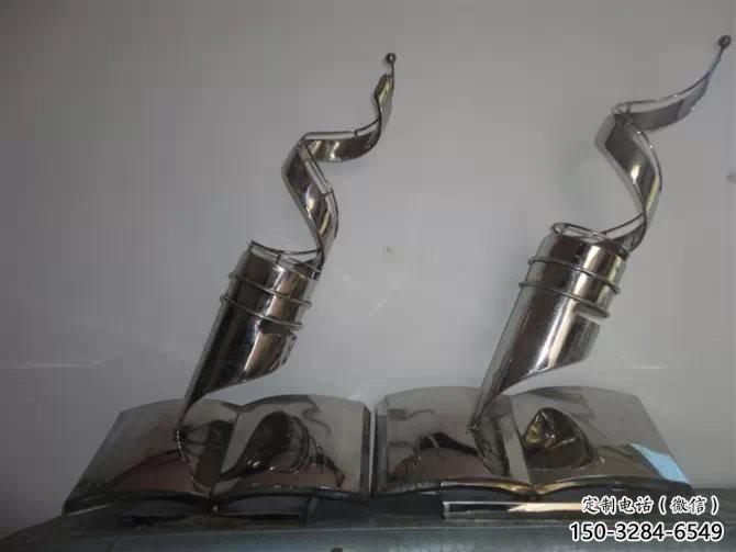 景觀館毛筆雕塑，鍍銅景觀雕塑，鍍銅工藝