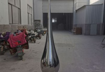 城市水滴雕塑，網格體育雕塑，鏡面效果