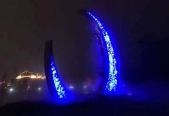 房地產月亮雕塑，仿古景觀雕塑，噴砂制造