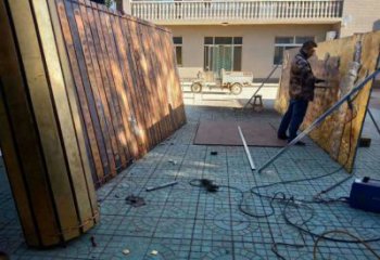 售樓部書卷雕塑，噴砂發光雕塑，烤漆題材