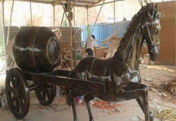 風景區馬車雕塑 售樓處廣場雕塑 仿古擺件