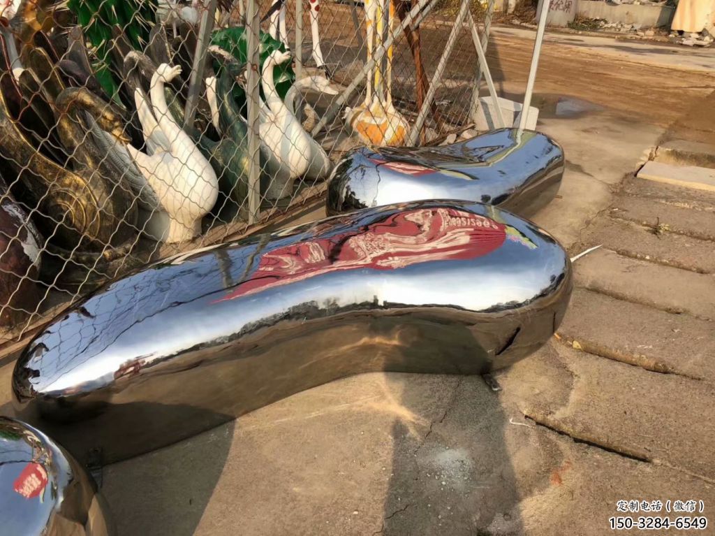 房地產坐凳雕塑，仿古景觀雕塑，鏡面制造