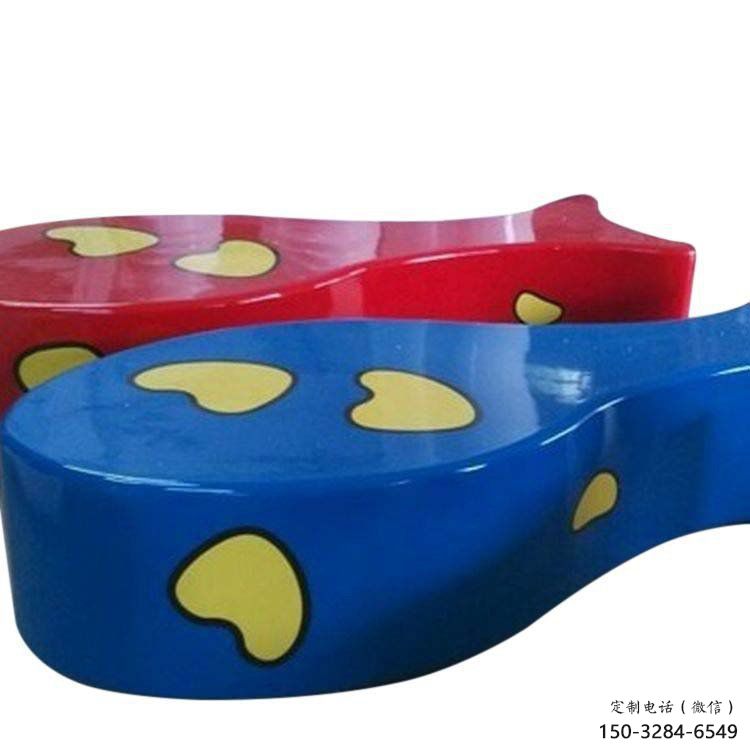 商業街坐凳雕塑 烤漆擺件 彩繪雕塑