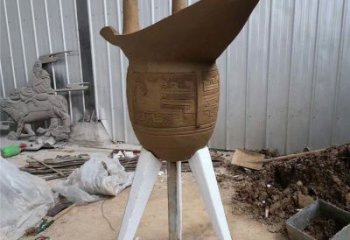 創意杯子雕塑 啞光景觀小品 公園雕塑